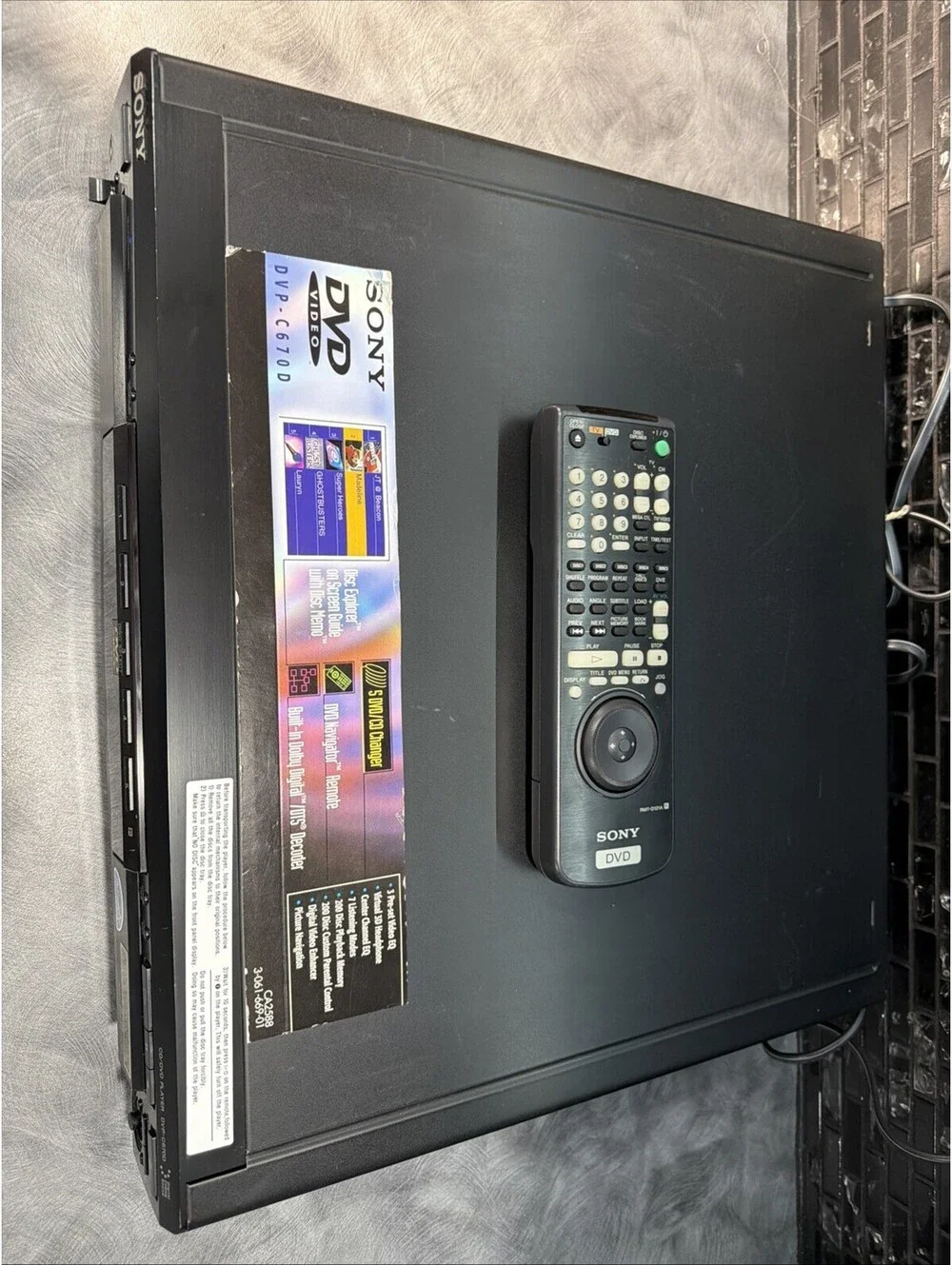 Sony DVP-C670D 5-Disc CD DVD Player Dolby Digital Surround Sound W/orig Remote